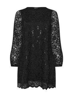 - Yours - Curve - Kanten midi-jurk*Yours Curve Sale