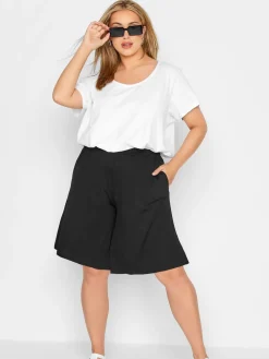 Zwart - - Jersey short*Yours Curve Online