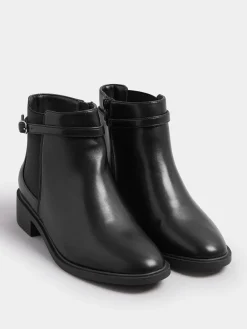 - Buckle Elastic Boots*Yours Curve Sale