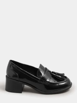 - Extra Wide Fit Heeled Tassel Loafers*Yours Curve Outlet