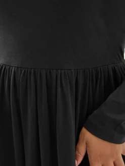 - Long Sleeve Peplum Midaxi Dress*Yours Curve Outlet