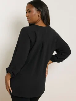 - Zip Notch Neck Blouse*Yours Curve Best