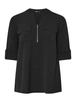 - Zip Notch Neck Blouse*Yours Curve Best