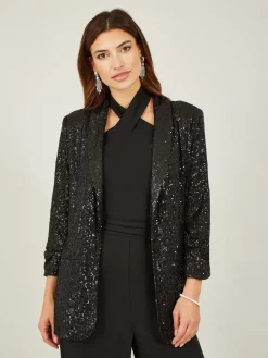 - - Blazer met lovertjes en zakken*Yumi Online