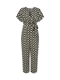 - jumpsuit met overslag en geometrische print*Yumi Discount