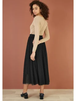 - Mesh Heart Print Tulle Skirt*Yumi Sale