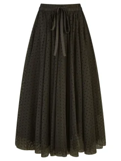 - Mesh Heart Print Tulle Skirt*Yumi Sale