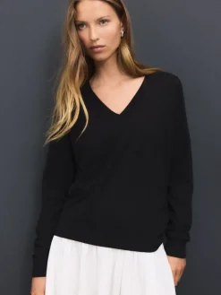 - Zachte V-hals Katoen Rijke Trui*Next Hot