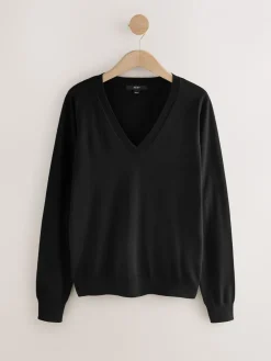 - Zachte V-hals Katoen Rijke Trui*Next Hot