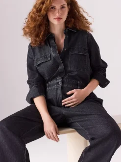 Zwart - Zwangerschap - Denim overall*Next Outlet