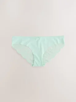 Zwart bloemenprint - 5 Niet-aftekenende slips met kanten achterkant*Next Hot