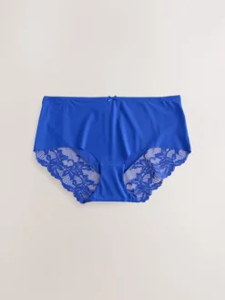 Zwart bloemenprint - 5 Niet-aftekenende slips met kanten achterkant*Next Best