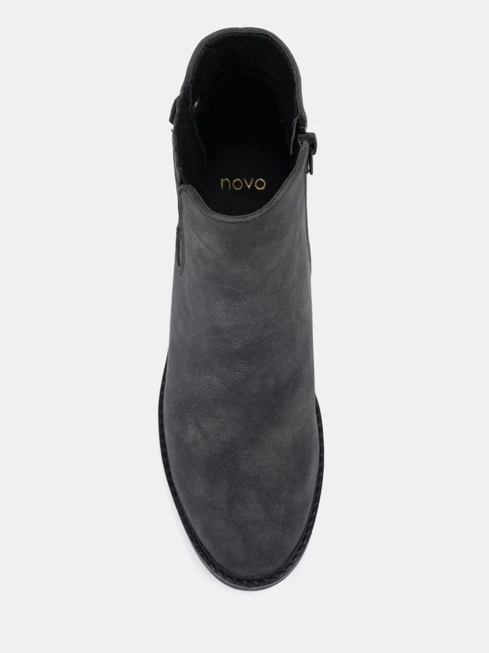 Zwart chroom - Wide Fit Darlina Flat Chelsea Ankle Boots*Novo Best