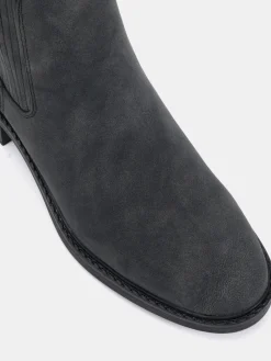 Zwart chroom - Wide Fit Darlina Flat Chelsea Ankle Boots*Novo Best