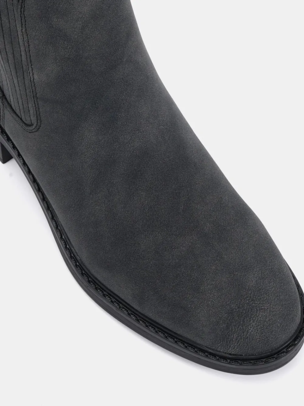 Zwart chroom - Wide Fit Darlina Flat Chelsea Ankle Boots*Novo Best