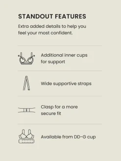 - Halflange beugelbikinitop in cupmaat DD+*Next Best