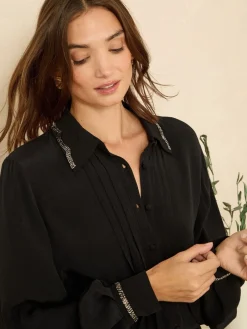 - overhemd met knopen en lange mouwen*Love & Roses Outlet