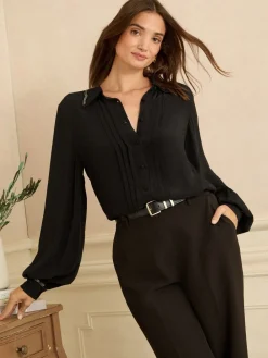 - overhemd met knopen en lange mouwen*Love & Roses Outlet