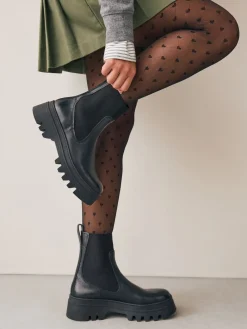 Zwart hart Argyle-patroon - 1 Panty's met patroon*Next New