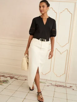 - V-hals jersey T-shirt*Love & Roses New