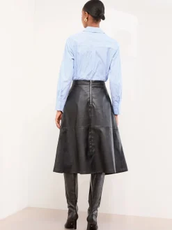 - Textured Fit and Flared Midi Skirt*Lipsy Outlet