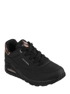 - goudkleurige damessneakers met standaard pasvorm Uno*Skechers Clearance