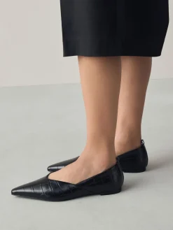 - Premium Leather Pointed Toe Ballerinas*Next Clearance