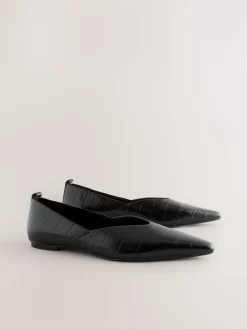 - Premium Leather Pointed Toe Ballerinas*Next Clearance