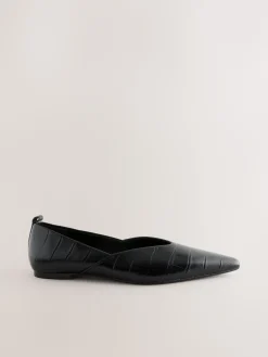 - Premium Leather Pointed Toe Ballerinas*Next Clearance