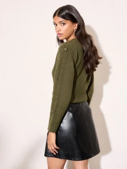 - minirok van imitatieleer*Friends Like These Clearance