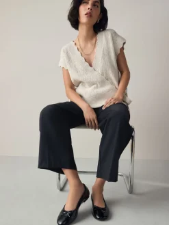 Zwart lak - Ballerina's met ronde neus*Next