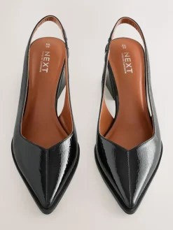 - Forever Comfort® Pointed Toe Slingback Block Heels*Next Discount