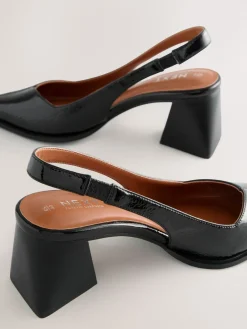 - Forever Comfort® Pointed Toe Slingback Block Heels*Next Discount