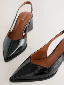 - Forever Comfort® Pointed Toe Slingback Block Heels*Next Discount