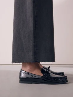 - Forever Comfort® Bow Detail Ruched Toe Loafers*Next