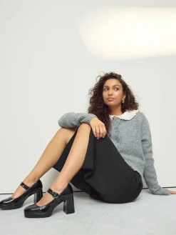 - Forever Comfort® Brogue Mary Jane Platform Blokhakken met Plateauzool*Next Clearance