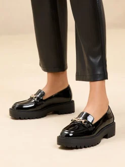 - Chunky Snaffle Trim Detail Faux Leather Instappers*Lipsy Sale