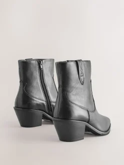 - Cowboy Block Heel Ankle Boots*Next Discount