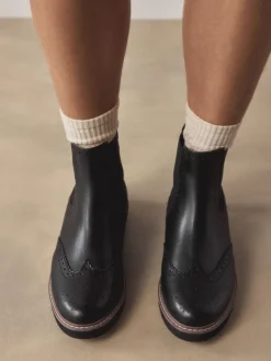 - Forever Comfort® Brogue Detail Chelsea Boots*Next Sale