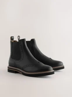 - Forever Comfort® Brogue Detail Chelsea Boots*Next Sale