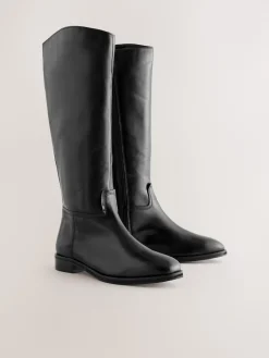 Zwart leer - Forever Comfort® Regular Foot with Wide Calf Riding Boots*Next Online