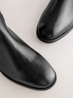 Zwart leer - Forever Comfort® Regular Foot with Wide Calf Riding Boots*Next Online