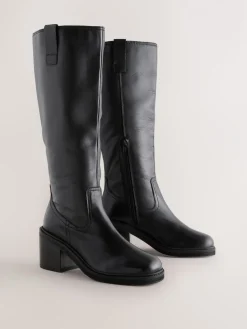 - Square Toe Chunky Knee High Boots*Next Discount