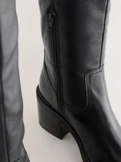 - Square Toe Chunky Knee High Boots*Next Discount