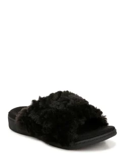 Zwart met chroom - Relax II Regular Fit pantoffels met voetboogondersteuning*Vionic Discount