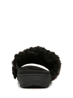 Zwart met chroom - Relax II Regular Fit pantoffels met voetboogondersteuning*Vionic Discount