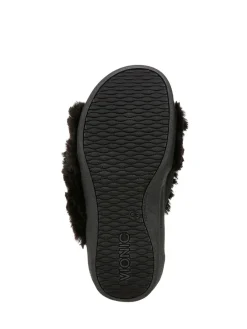 Zwart met chroom - Relax II Regular Fit pantoffels met voetboogondersteuning*Vionic Discount