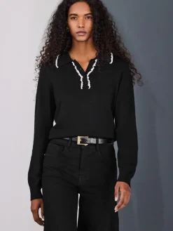 - Soft Touch Cotton Rich Frill Polo Top*Next Sale