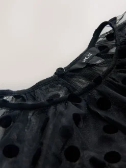 - Batwing Long Sleeve Devore Blouse*Next Discount