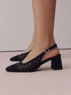 - Forever Comfort® Square Toe Slingback Block Heels*Next Online